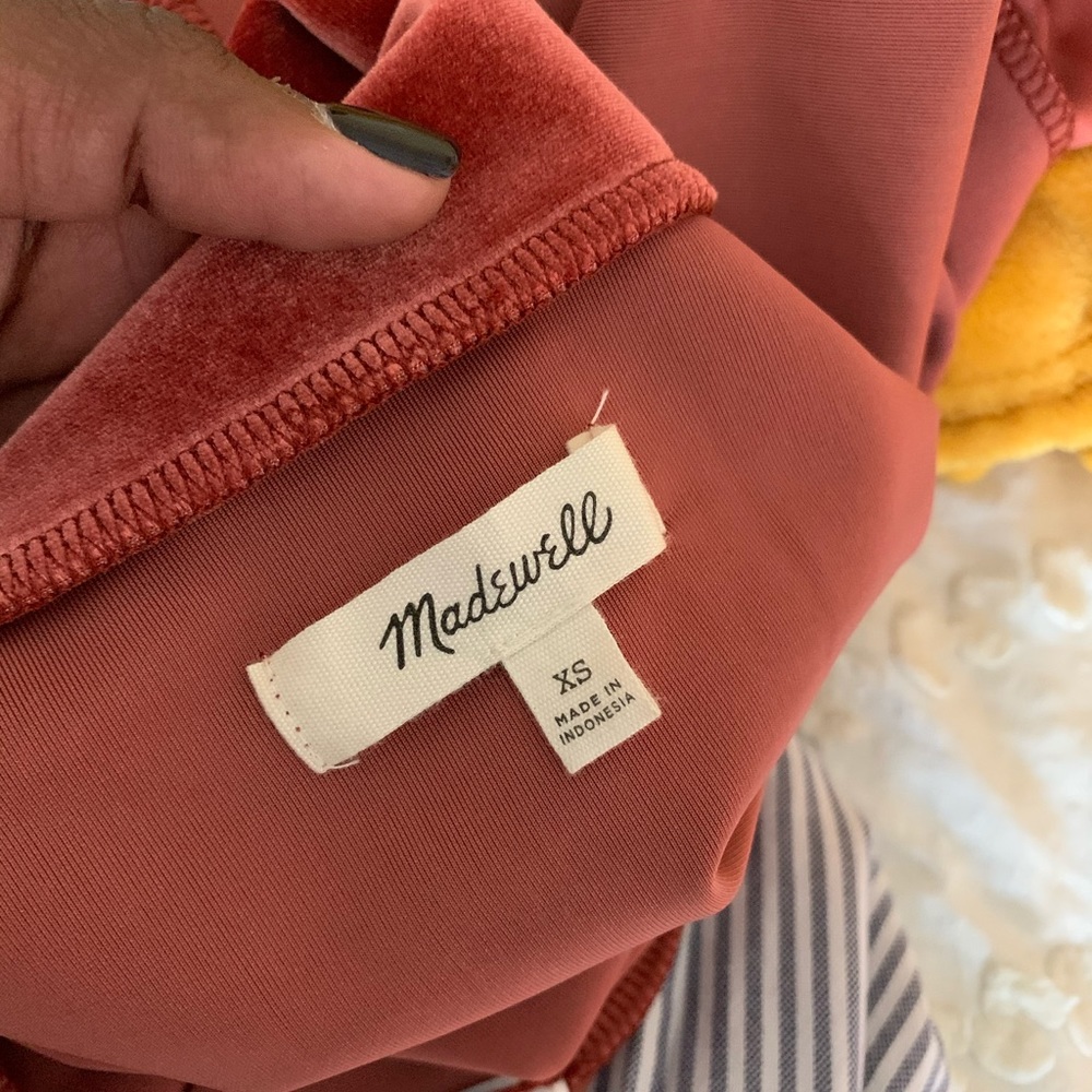 Madewell Velvet Top